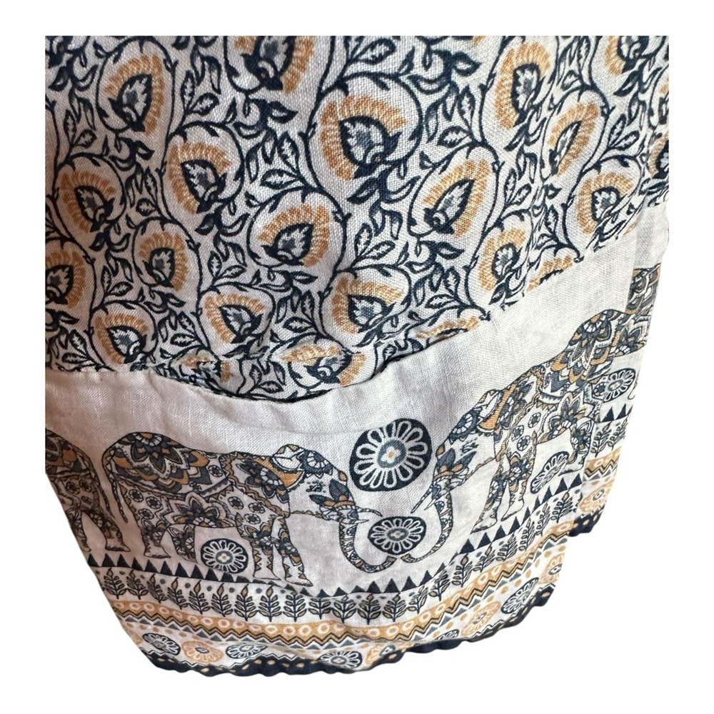 J. Jill Love Linen Women’s Elephant Print Sleeveless Tunic Top – Size S - Picture 10 of 16